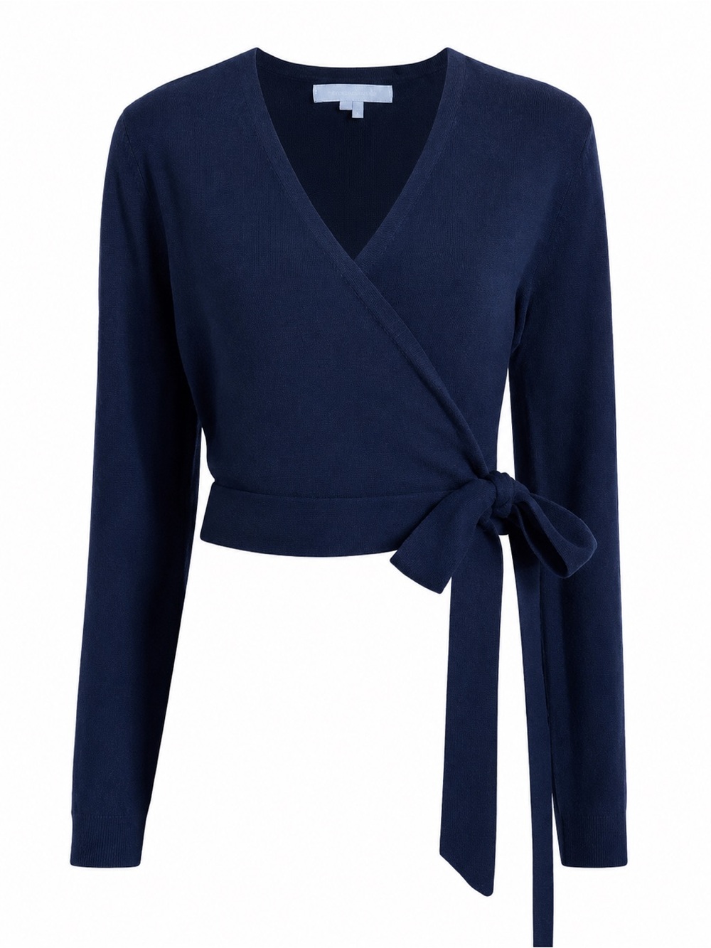 Hill House | 100% Merino Wool Navy Ballet Wrap Sweater ~ New w/ Tags Large - Picture 3 of 7